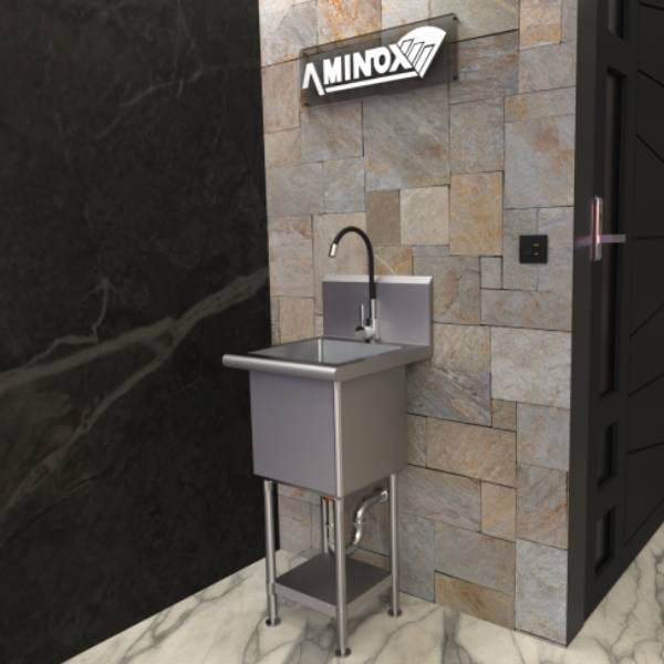 Bebedero Aminox de acero inoxidable